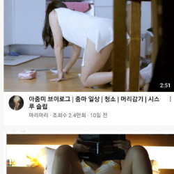 의외로 수요가 있다는 아줌마 노출 브이로그