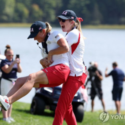 '솔하임컵 골프' 릴리아 부, 버디로 미국의 승리 확정…로즈 장 4전 전승