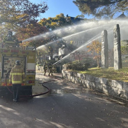 국가유산청, 현충사서 국가유산 재난대응 안전한국훈련