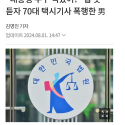 '대통령 누구 찍었어?' 답 못 듣자 70대 택시기사 폭행한 男