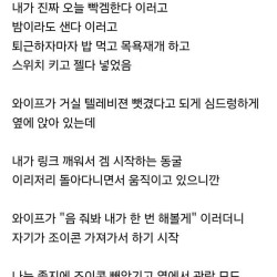 와이프에게 스위치 빼앗긴 남편