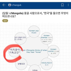 몽골인들의 한국에 대한 뜻밖의 인식