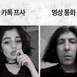 카톡프사 vs 영상통화