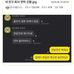 친구 회사 연차규정