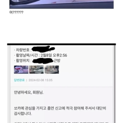 렌트카에서 담배펴서 걸린 이유