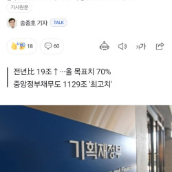 4월 까지 나라살림 64조 적자...역대 최대