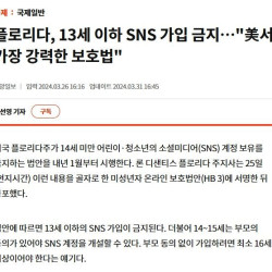 서양권에서 슬슬 나오고 있는 청소년 SNS 금지법