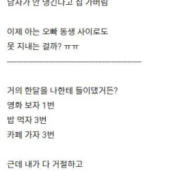 남자한테 철벽 좀 쳤는데 ..