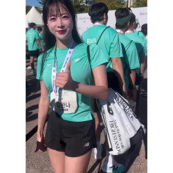 처음으로 10km 마라톤 뛴 김한나 치어리더 인스타