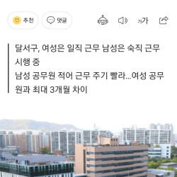 해명도 어이없는 '숙직 근무는 남자만'