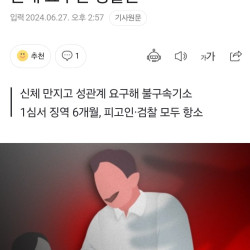 '자녀 사건 했다' 피의자 모친에 성관계 요구한 경찰관