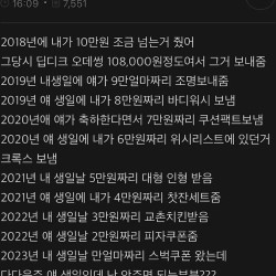 친구랑 생일선물로 존나 기싸움 하는거 같다는 사람