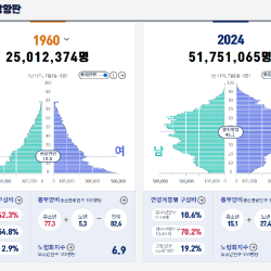 쉽지않아보이는 대한민국 인구피라미드