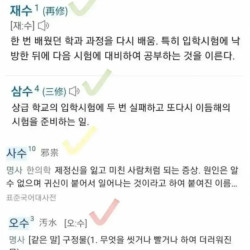 수능망쳐도 딱 삼수까지는 괜찮음 (ft.국어사전)