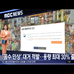 꼼수 인상 대거 적발 용량 최대 30% 줄여