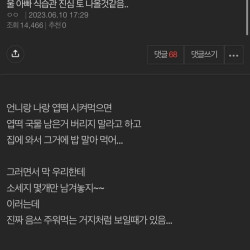 울 아빠 식습관 진심 토 나온다는 딸년....