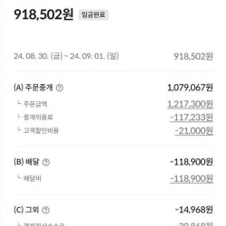 배민에서 120만원 팔면 정산되는 금액