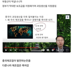 중국의 미친듯한 과잉 생산