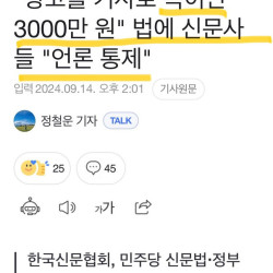 “광고를 기사인 것처럼 속이지 못하게 하는 건 언론탄압'이라는 한국신문협회