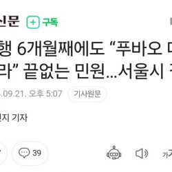 중국행 6개월째에도 “푸바오 데려와달라” 끝없는 민원…서울시 결국