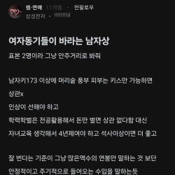 삼성전자 다니는 여직원들이 바라는 남자상