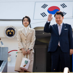 윤 대통령, 투르크 도착…중앙아 3국 순방 시작