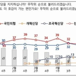 국민의힘 29% 민주당 26%…조국혁신당 13%[NBS]