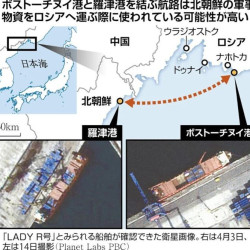 러 화물선, 4월 초 北 나진항 기항…北 무기·탄약 러로 운반 의심