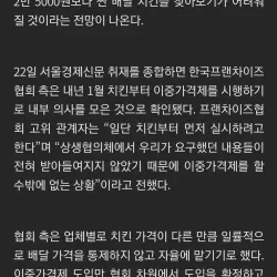 배달치킨 앞으로 최저 25000예정