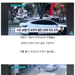 차량 10대 박고 도망친 20대 여성 운전자와 감수성 부족한 경찰