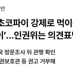 인권위, 육사 초코파이 강제먹이는 부조리에도 의견표명 포기