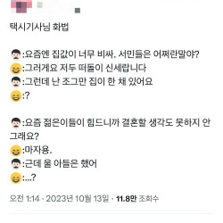 묘하게 킹받는 택시기사 화법