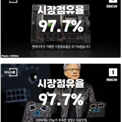 시장점유율이 97.7% 되는 기업