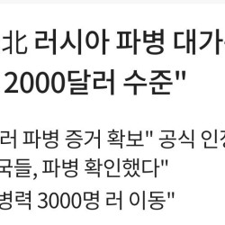 북한 러시아 파병으로 월 276억씩 받을듯