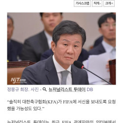 대한축구협회가 피파에 서신 요청했을 가능성 있다