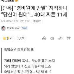 '경비원에 반말' 지적하니 '당신이 먼데'... 40대 찌른 11세