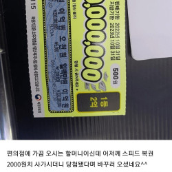 스피또 2억 당첨된 할머니