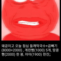 식비가 너무 적어서 극대노한 공익