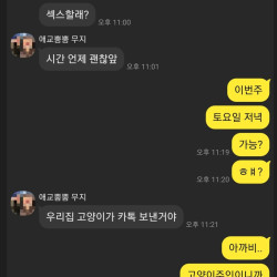 17) 야밤에 g컵녀에게 톡온 익붕이