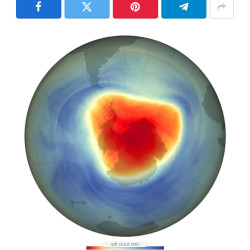 현재 난리났다는 지구오존층 근황 ㅎㄷㄷㄷㄷㄷ