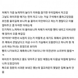 어쩌다 처제 뷰지 관람